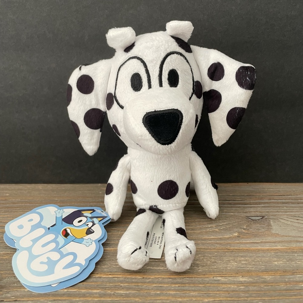 SOLD Bluey Friends CHLOE Dalmatian Plush Spotted Dog Moose Toys